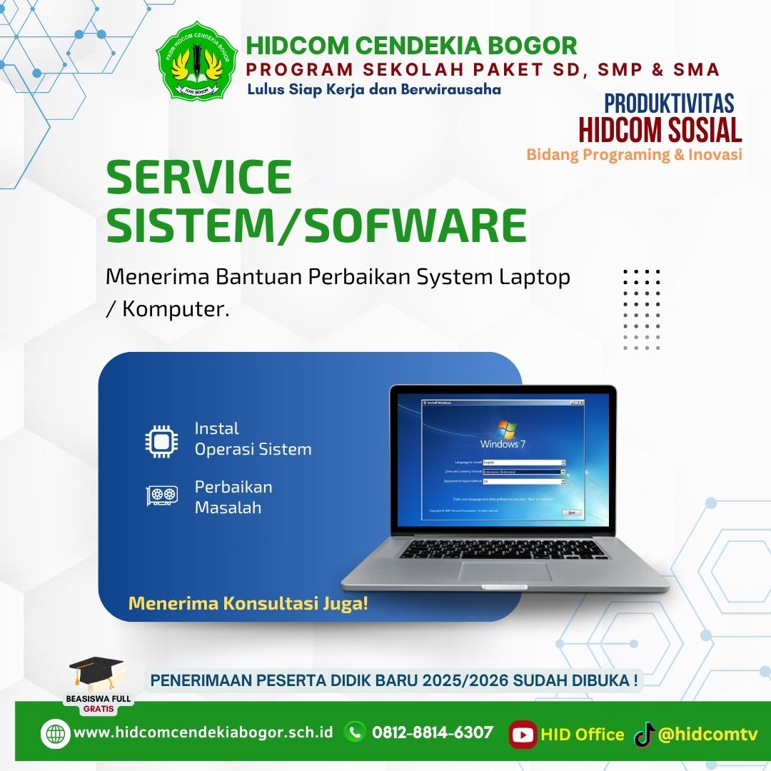 Service laptop HIDCOM