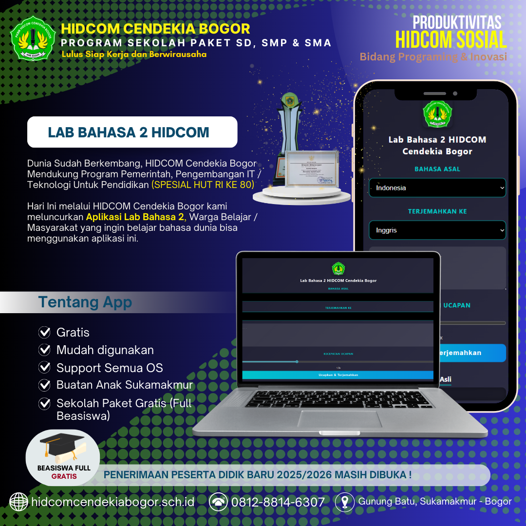 Lab Bahasa Hidcom 1