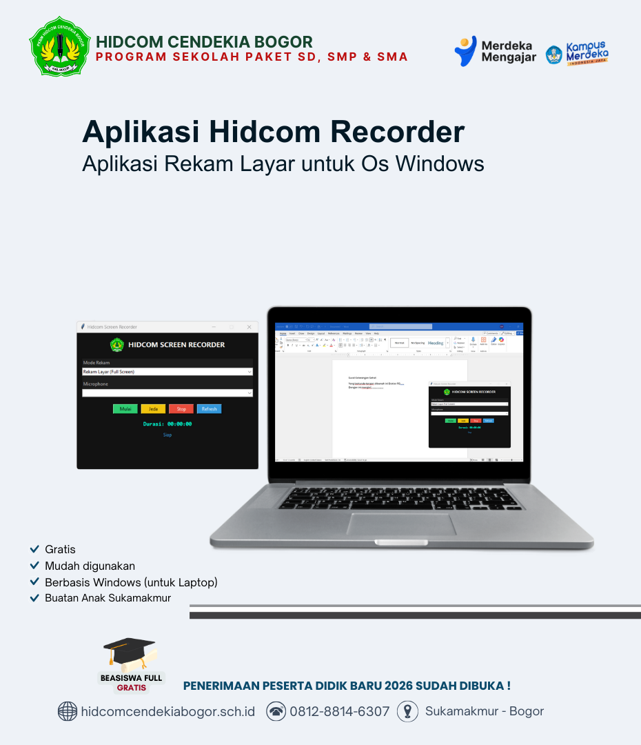 Aplikasi Hidcom Recorder