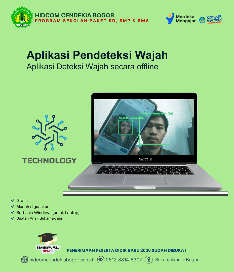 Aplikasi Pendeteksi Wajah hidcom